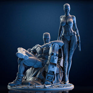 Deadpool & Lady Deadpool 3D Model Ready to Print