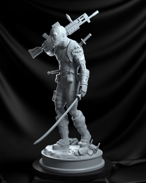 Deadpool statue 3D print model STL file for 3D Printing