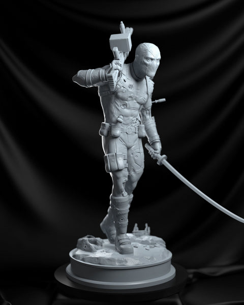 Deadpool statue 3D print model STL file for 3D Printing