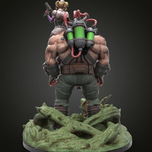 Diorama Bane 3D print model STL format