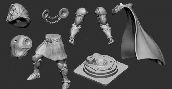 Doctor Doom Marvel Statues 3D Model Ready to Print