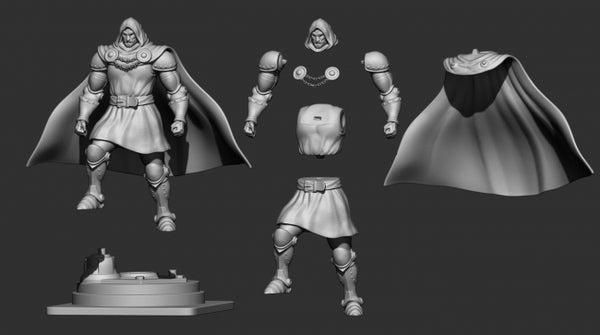 Doctor Doom Marvel Statues 3D Model Ready to Print