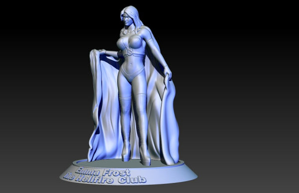 Emma Frost Marvel Statues 3D Model Ready to Print STL