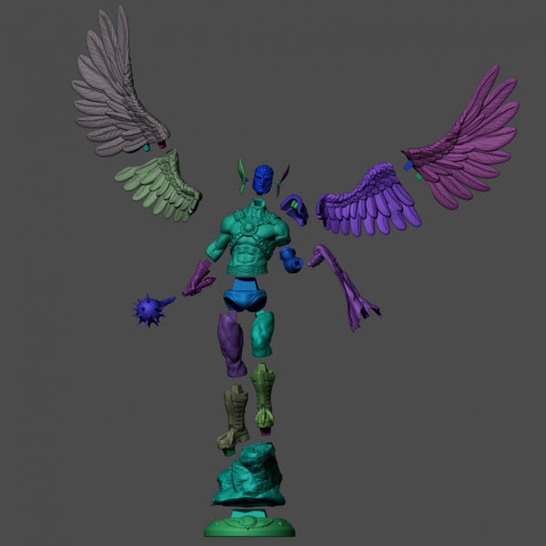 Evil shadow statue 3d model for 3d printing