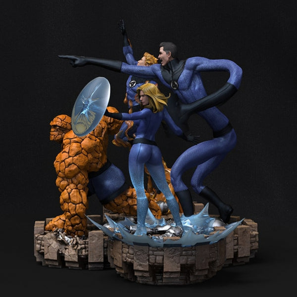 Fantastic Four Diorama 3D Model Ready to Print STL