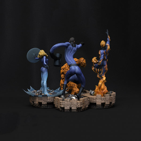 Fantastic Four Diorama 3D Model Ready to Print STL