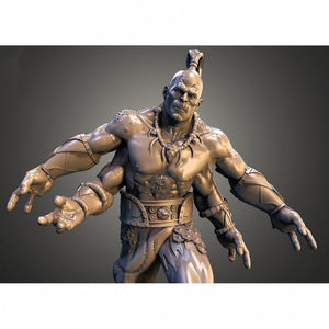 Goro 3D model STL FBX 3mf file for 3D Print CNC router carved