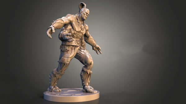 Goro 3D model STL FBX 3mf file for 3D Print CNC router carved