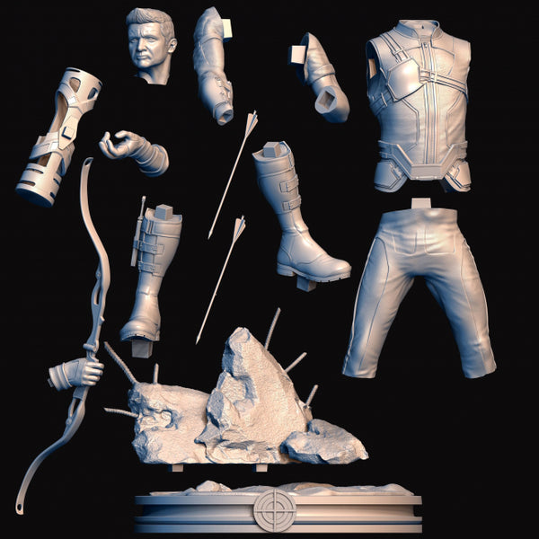Hawkeye Barton Marvel 3D print model