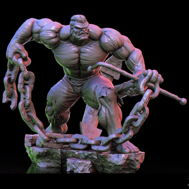 Hulk STL Digital Figure File Format for 3D Printer CNC Router