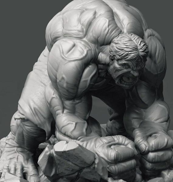 Hulk Sculptures 3D Model Ready to Print STL