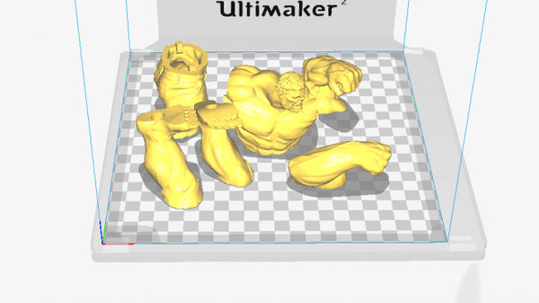 Hulk Statue 3D model ready print