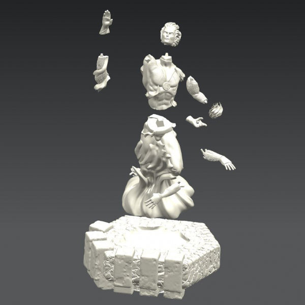 Human Tourch Statues 3D Model Ready to Print STL