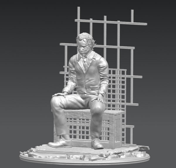 Joker in prison miniatures 3D model ready print