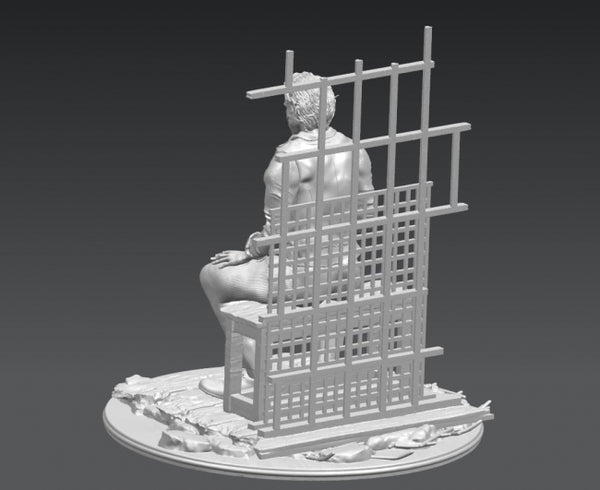 Joker in prison miniatures 3D model ready print