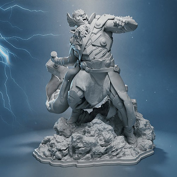 King Thor Figurine 3D Model Ready to Print