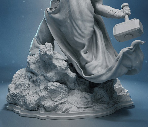 King Thor Figurine 3D Model Ready to Print