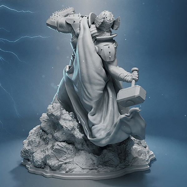 King Thor Figurine 3D Model Ready to Print