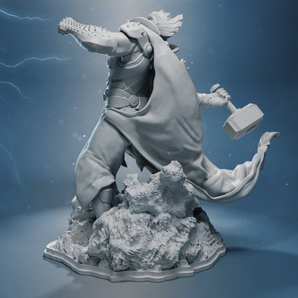 King Thor Figurine 3D Model Ready to Print