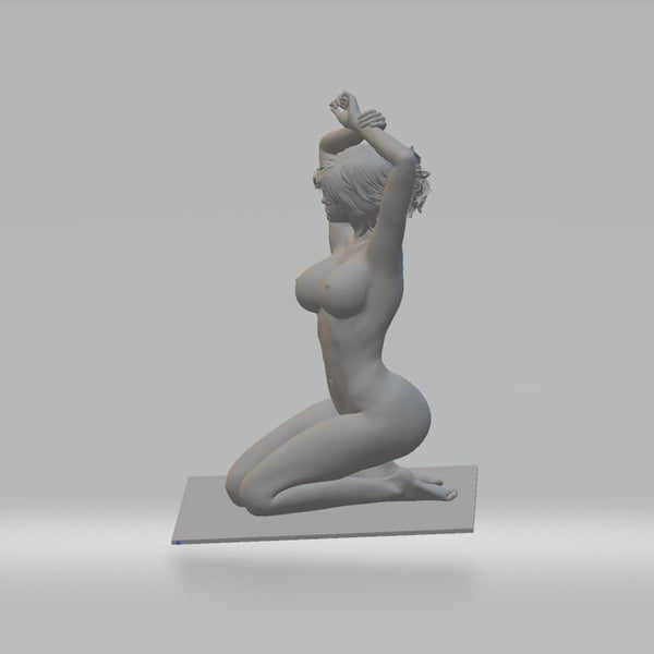 Kneeling Woman 3D Model Ready to Print