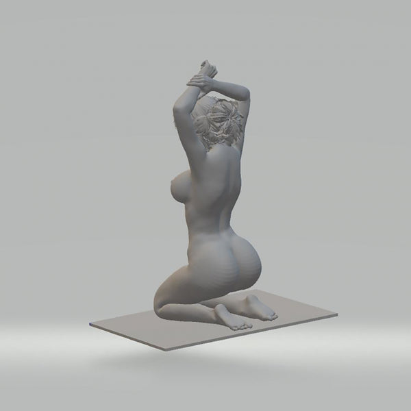 Kneeling Woman 3D Model Ready to Print