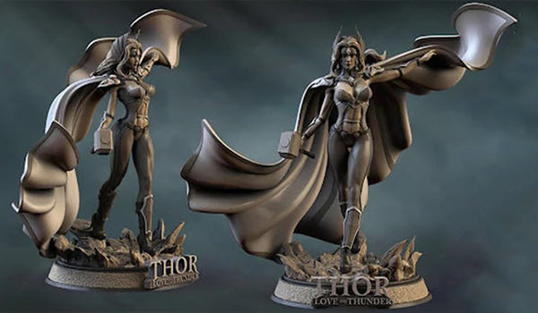 Lady Thor 3D Model Ready to Print STL