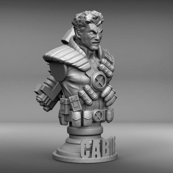 Marvel Cable Bust 3D Model Ready to Print