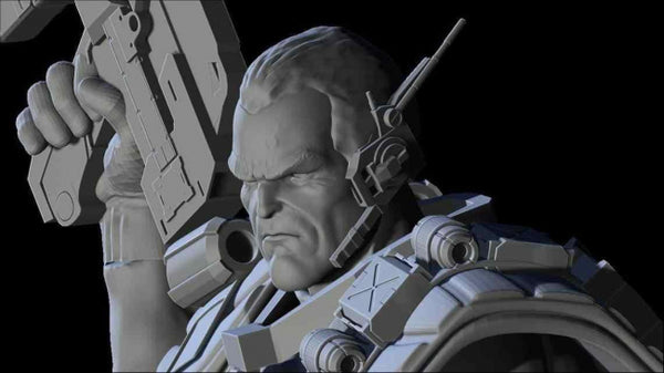 Marvel Cable Diorama 3D Model Ready to Print