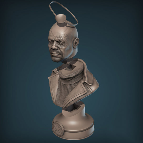 Marvel Nick Fury Bust 3D Model Ready to Print STL