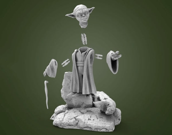 Master Yoda statue 3d model for 3d priting