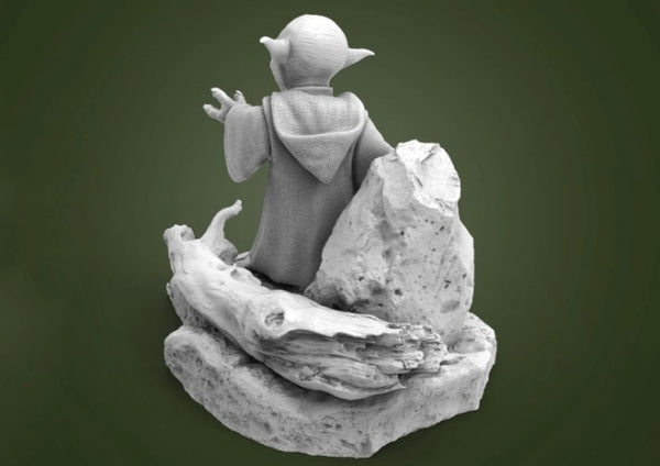 Master Yoda statue 3d model for 3d priting