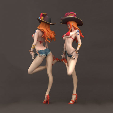 Nami Statue One Piece Anime Girl Character 3D model Ready Print
