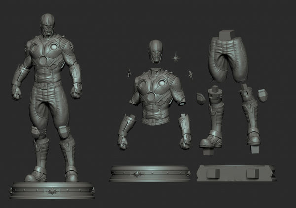 Nova Marvel Miniature 3D Model Ready to Print STL