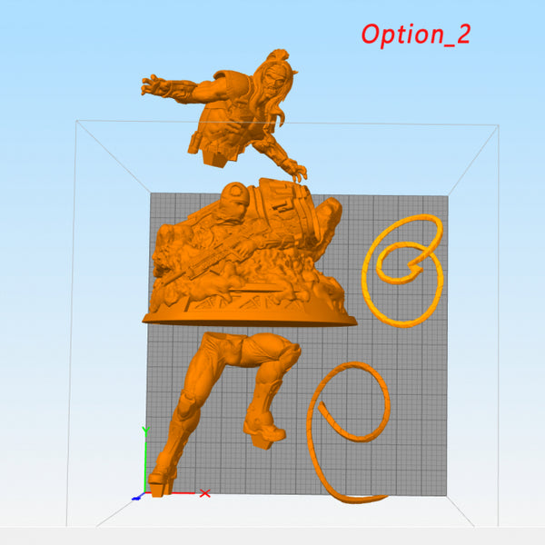 Omega Red Miniature 3D Model Ready to Print STL