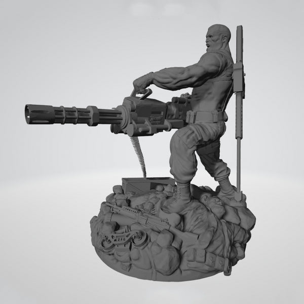 Punisher Diorama 3D Model Ready to Print STL