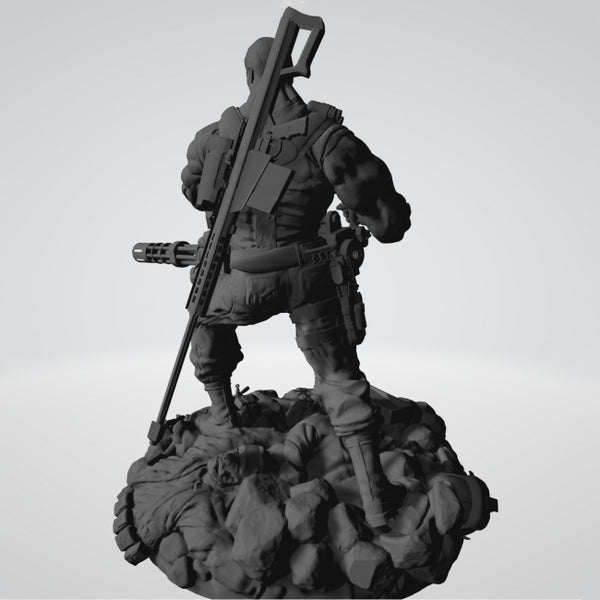 Punisher Diorama 3D Model Ready to Print STL