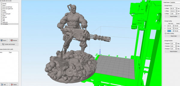 Punisher Diorama 3D Model Ready to Print STL