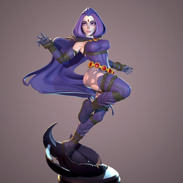 Raven character DC Comics 3D model ready print