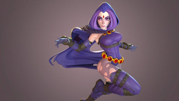 Raven character DC Comics 3D model ready print