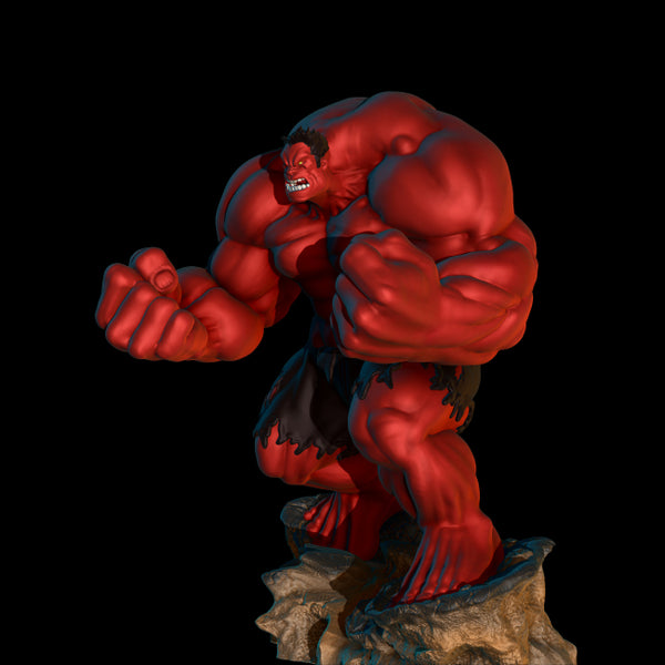 Red Hulk 3D Model Ready to Print STL