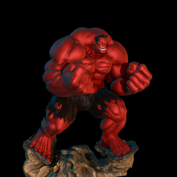 Red Hulk 3D Model Ready to Print STL