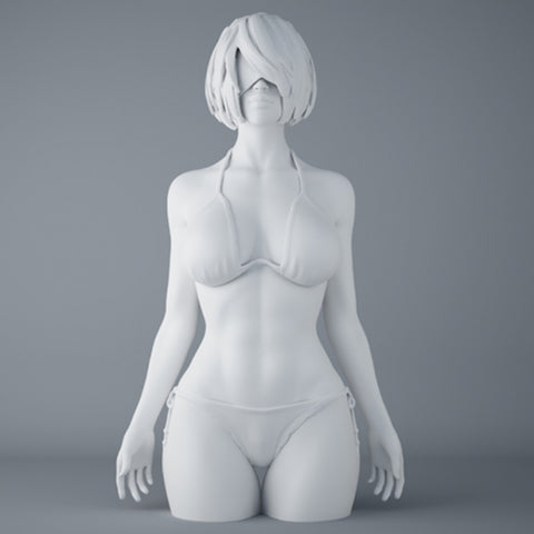 Sexy Girl Anime Figure 3D STL Model Relief for CNC 3D Printer A4