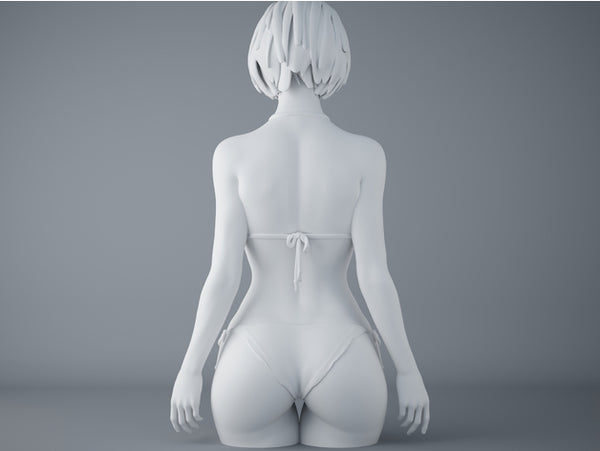 Sexy Girl Anime Figure 3D STL Model Relief for CNC 3D Printer A4