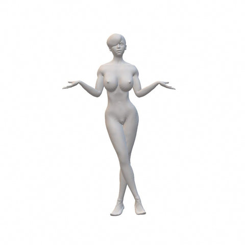 Sexy Girl Standing 3D model Ready to Print