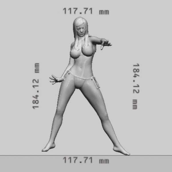 Sexy Girl Statues 3D model Ready to Print