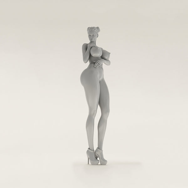 Sexy Girl with Big Breasts 3D Model Ready to Print