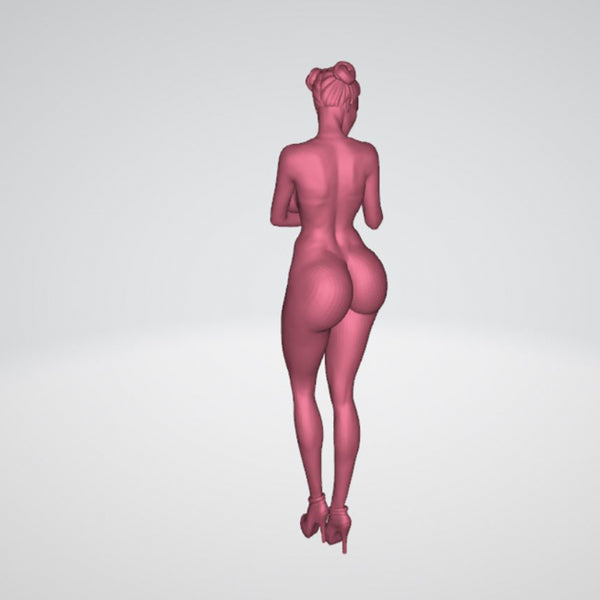 Sexy Girl with Big Breasts 3D Model Ready to Print