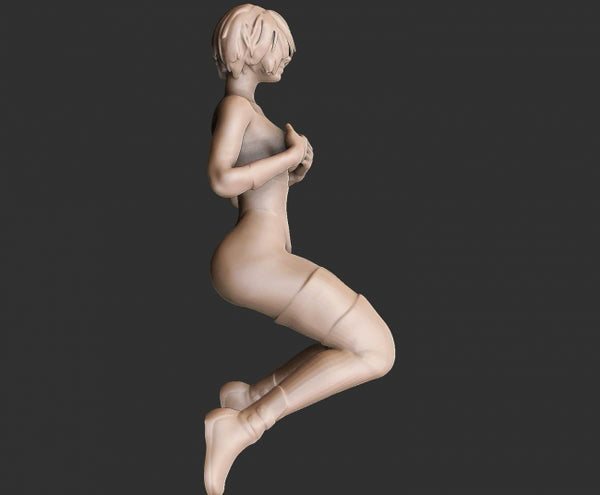 Sexy girl 3D model ready print