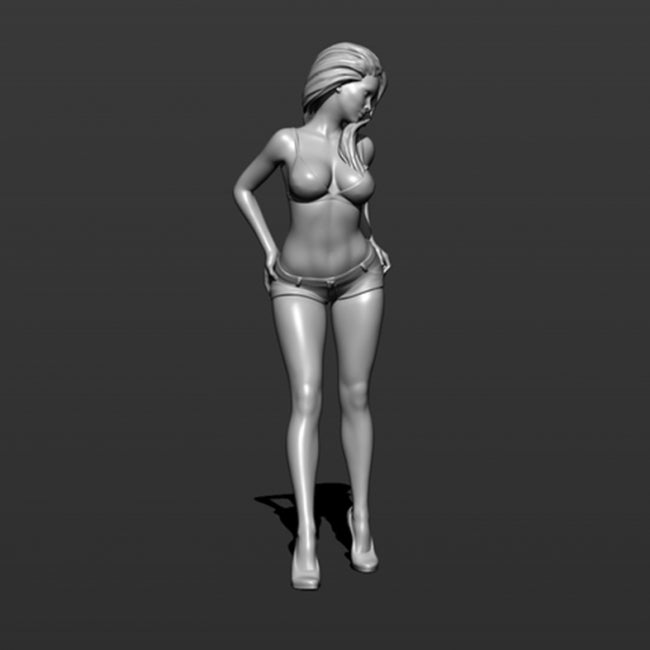 Sexy girl statue 3D model Printable A1