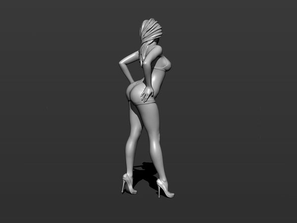 Sexy girl statue 3D model Printable A1